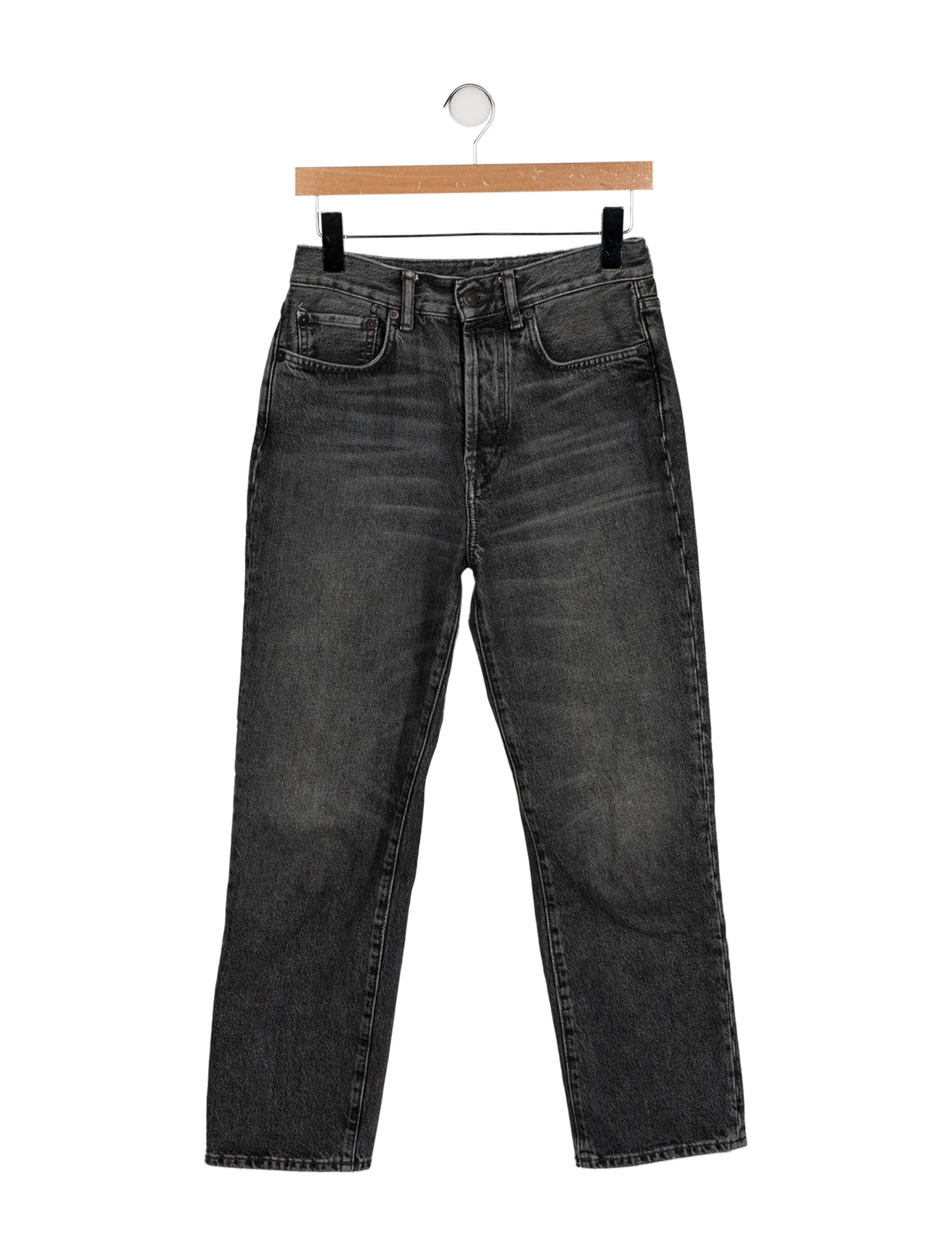 Acne Studios High-Rise Straight Leg Jeans